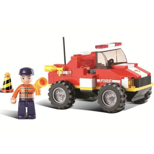 Sluban Sluban 217  Mini Rescue Fire Truck Building Brick Kit (118 pcs) 217